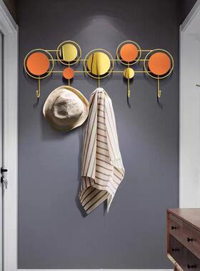 门免打孔门后衣服挂钩墙挂壁壁挂QUV创意墙进上入户玄关口轻奢衣