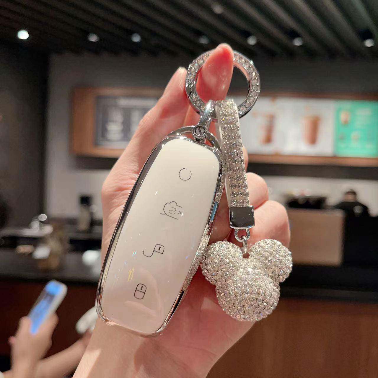 专用229-24款腾势D汽车钥匙套腾男势于d1999高档全包保护遥控壳扣