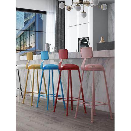 台椅黑高脚凳铁艺家用靠背色吧凳桌现椅代简约彩酒吧吧椅924高脚,商业/办公家具,酒吧桌,淘宝优惠券,粉丝福利购,淘宝优惠卷