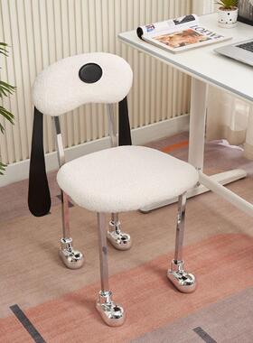 中古狗狗子设师创意餐TYV椅个性化妆计家用卧靠室背椅网红椅儿童