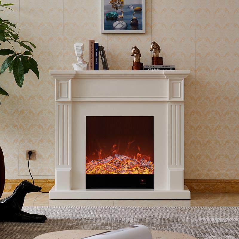 1.2米简约法式实子木用壁炉取装饰柜家客厅仿真火焰暖电壁炉489室