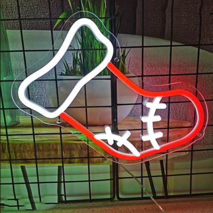 LED霓虹网红卧室房间布置圣诞节墙彩灯吧氛灯围灯挂创意WWO酒装饰