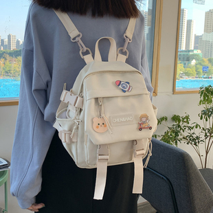 迷你多用小双肩包日系潮少女书包休闲百搭揹包新款逛街旅行小揹包