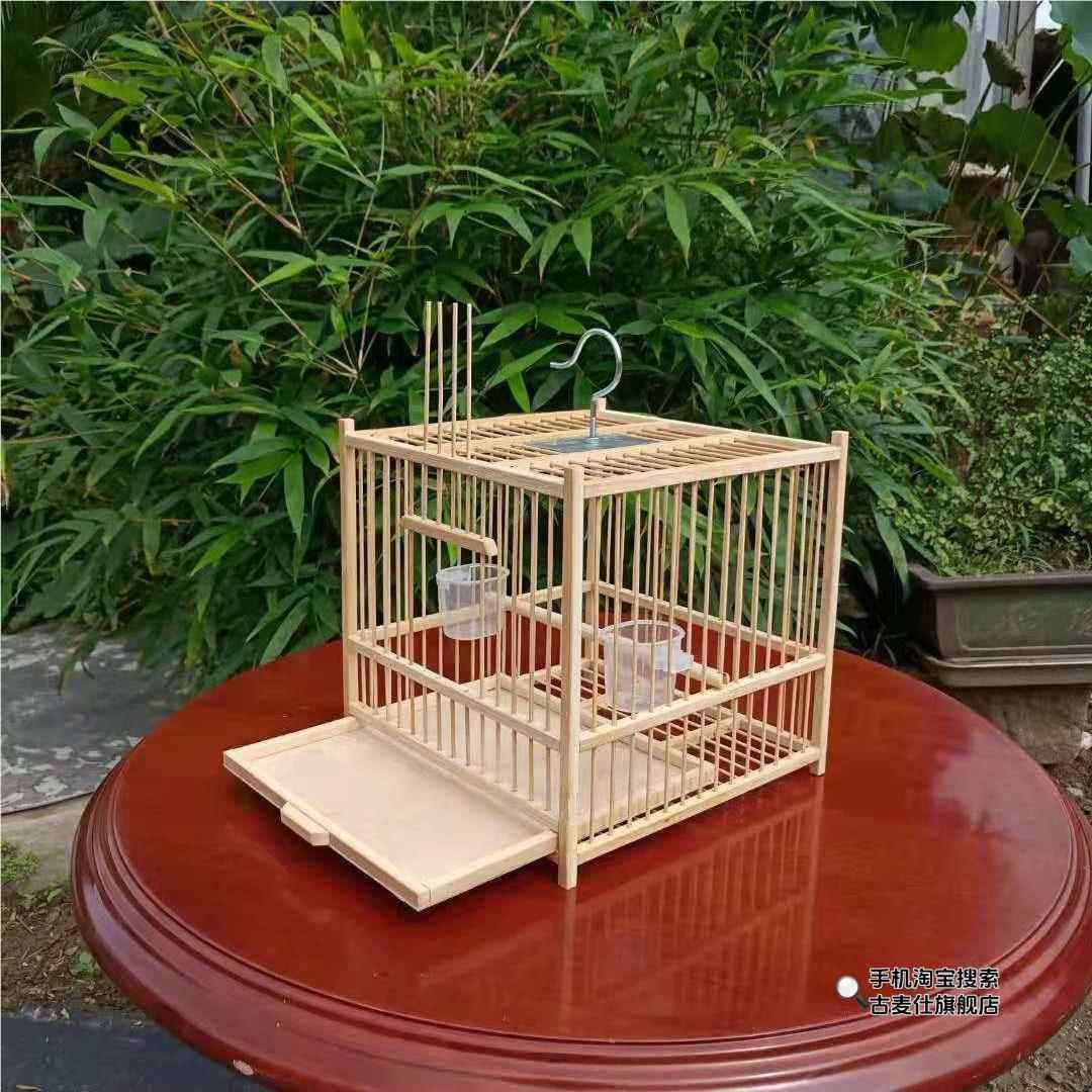 蝈蝈笼子精品大空间带粪托纯手工天然竹制鸣虫用具蛐蛐笼蟋蟀竹编