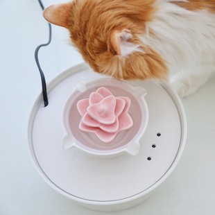 猫咪饮水机陶瓷狗喝水器流动水碗不湿嘴插电宠物用品活水自动循环