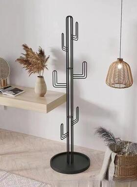 现代意简约设22474师创仙人掌衣架风落计地卧室挂衣架小户型衣帽