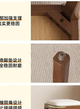 软实木凳子19023家客厅包方凳餐小椅可叠放简约现用代矮凳凳子木