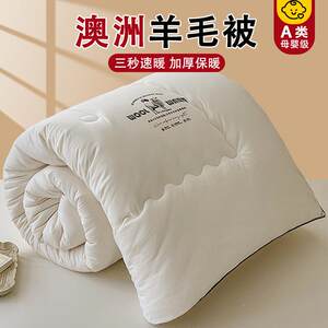 Q3Y雁皇澳洲进羊毛被纯羊毛被子口芯冬春被加DPY厚保暖秋被双人羊
