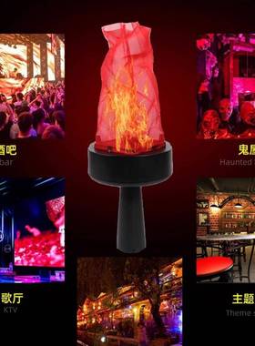 演出晚活动舞台道具手XHC举炬火把红色火焰火灯幕开式运动会防会