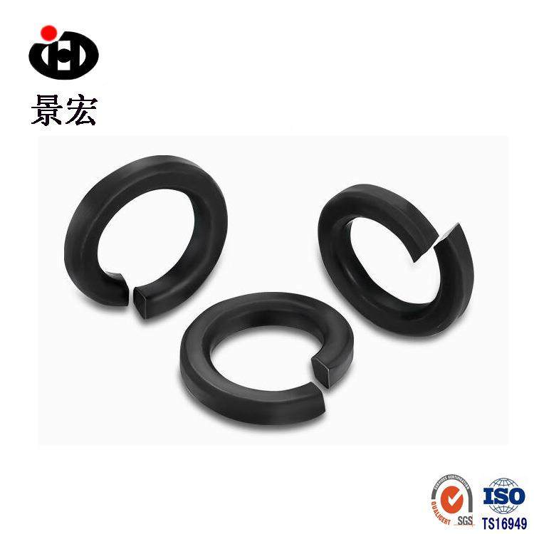 销售GB9弹3发黑簧垫圈黑高强度开口弹性垫片M3色TCW-M39