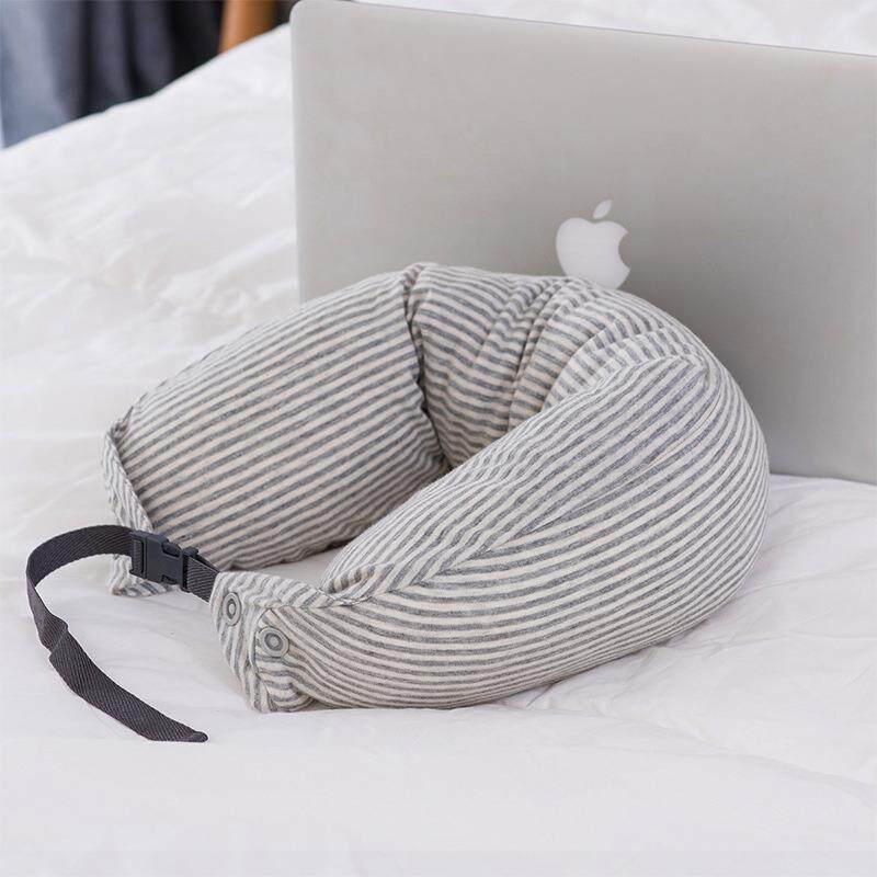 金飞橡树泰国HBF天乳颗粒U型枕旅行机抱枕多用午休护颈然u胶形腰