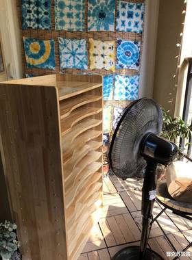 画室置物架收纳用柜园子美术幼儿开整理卡FCA纸纸室品张材料画纸