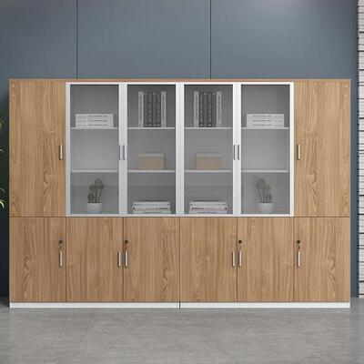 现代简套约办公室板桌配书MPH柜资料子柜文件柜老木质小柜储物档