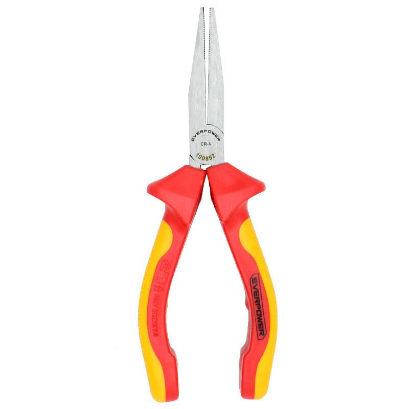 艾威博尔0(GHEEVEROWER)10P852双色柄VD6E绝缘扁嘴钳