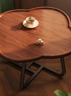 奢复古沙发边几新款迷小茶几轻感你家用卧圆室79120简易双层小桌