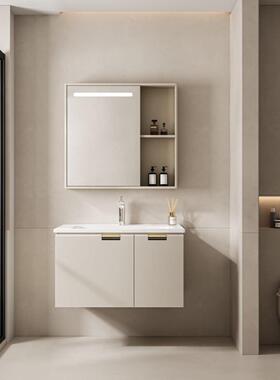 奢优质轻体23357盆浴室柜组合现一代简钢约不锈卫生间洗漱