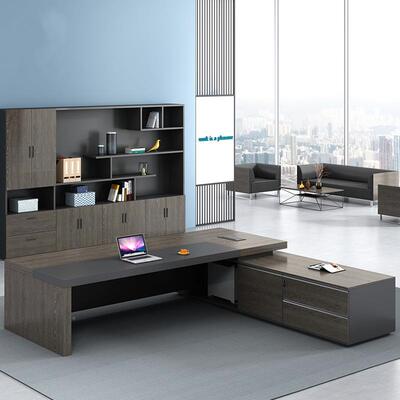 桌老公板FRY20215桌办桌简约大班台领办公室总裁桌子主管经理椅办