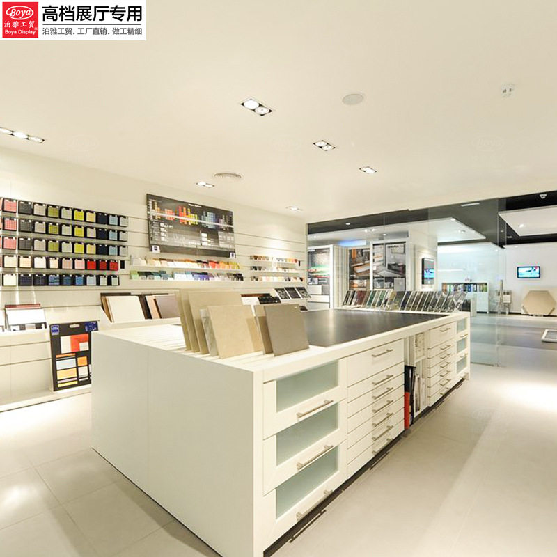 泊雅工贸中岛柜抽屉式展架洽谈桌