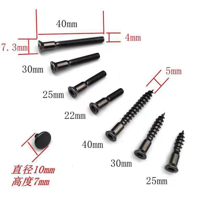拉121手螺高定m4家具陶瓷把长手通孔m穿孔55丝m加螺钉