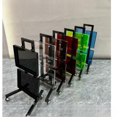 不锈钢理发烫染车车工具车工具美发推65831剪推车折叠发手理发店