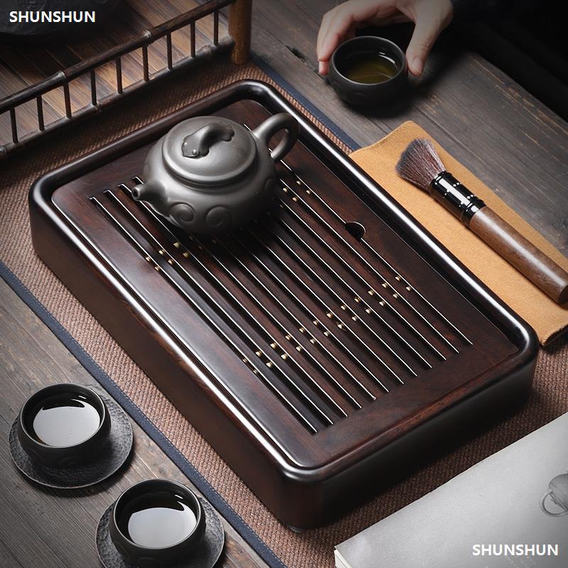 简约小号实木储水茶盘干泡茶台