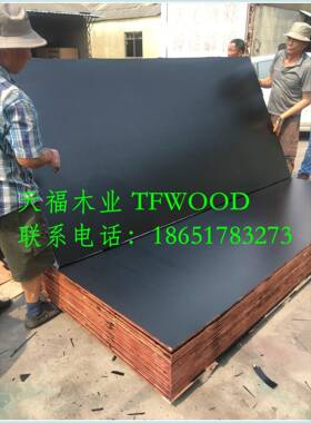 5mm黑色覆膜胶合12TJD20*2板440*15m出口m板建筑模板防滑板1垫板