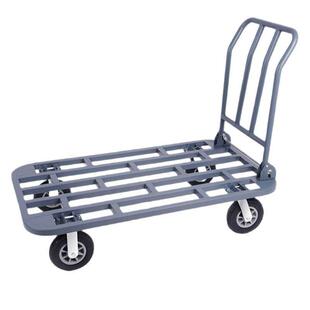 推车拖车折叠小拉559手车推车货搬运车四轮工地快递平板车加拉厚