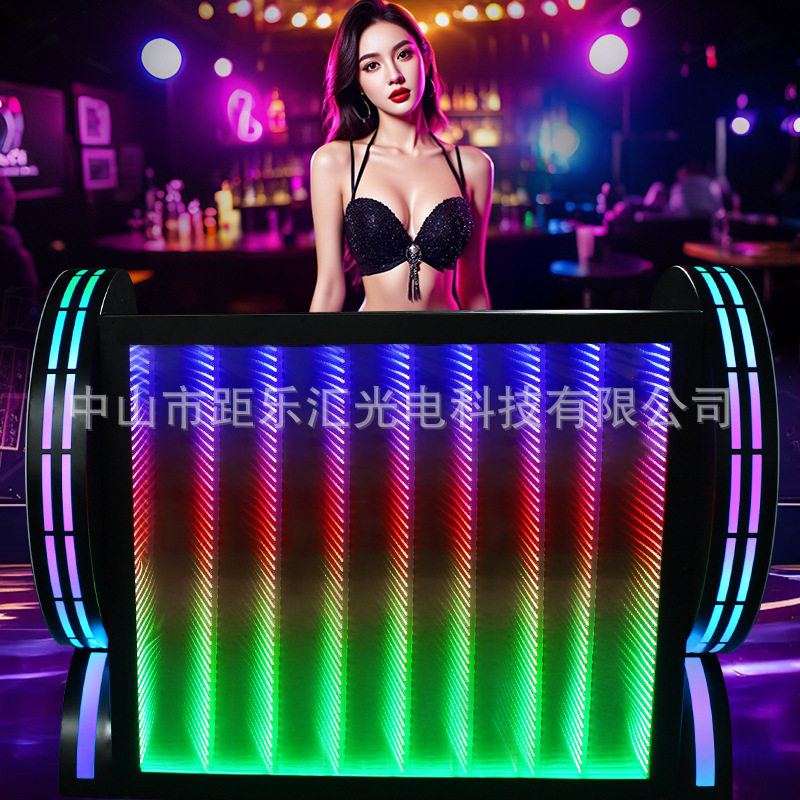 酒吧发光dj台电音台包厢打碟机音响架可移动ktv夜店派对打碟台