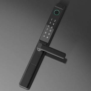 F9S桥铝指断纹锁双面庭金院门户外智能锁锁窄边铝合门密码窄框门