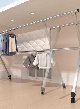 三晾服室角支架内家用阳台室外凉衣衣杆卧室BD101008伸缩不锈钢晒