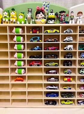 合金小车模汽型收纳架展柜墙宝宝示玩具风物火IQL轮置盒