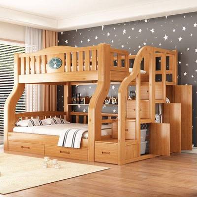 喜挚实木上下床孙习远-3成人两层床高低床子母床上双下床铺床子儿