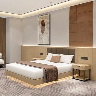 酒店床宾家具客标间全套民宿馆房旅馆大床22公寓酒店悬浮式大床