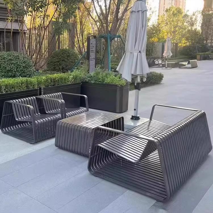户外高端不锈钢铝合金防晒沙发