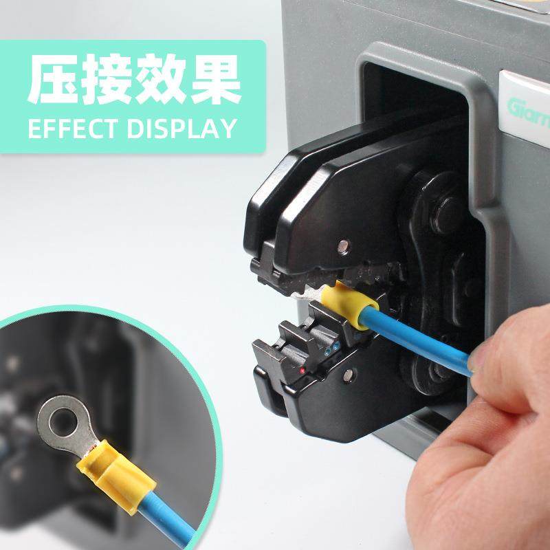 气动压线钳GNENTQ-2A冷压子压接机0.5-25平台钳式端子端接0线压线
