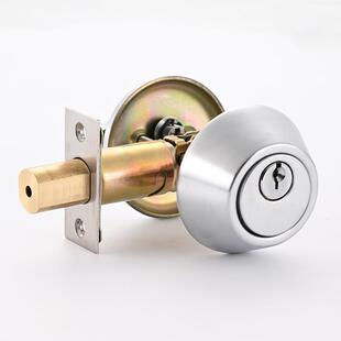 隐形门锁带钥匙室内闭锁盗锁卧锁室门家用通用AN5061型防单双面圆