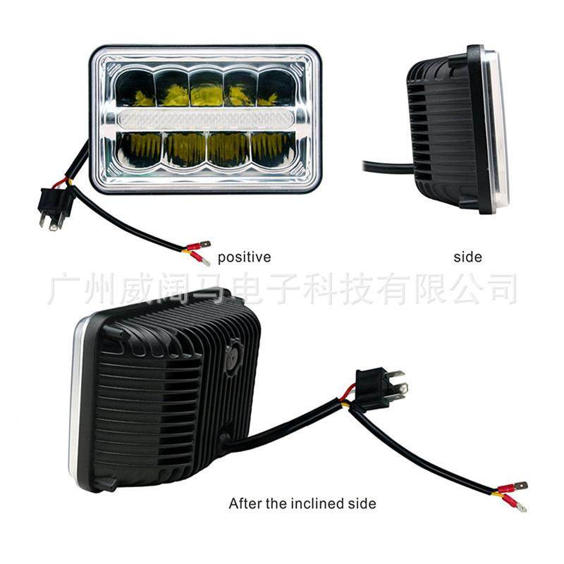 灯4x6方LED灯改装车大灯越野车vc-3001前照灯工作灯卡车灯