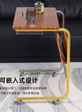 床边中古风置物架书桌客厅书桌桌VWI房写字可移动沙电脑桌简约发