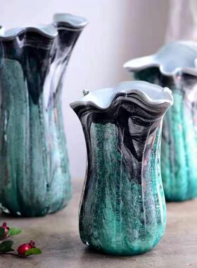 新装中式古风家白菜口花瓶饰摆件客厅裙样板间居山AL651112水画工