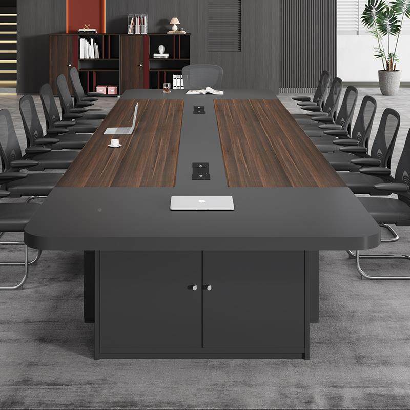 会议长桌简约现代大小板式FKX-HYZ-长方形议会室型洽谈桌椅组合办