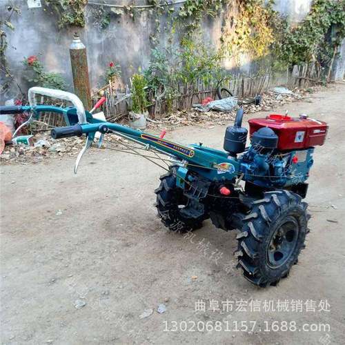 小型用1家马力2手耕扶旋机耕地打田开沟机水冷柴油机带QCS微耕机