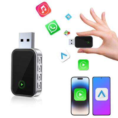 新品有线crplay转无安Auto即插卓即用双系统a线MHQ互联盒车载