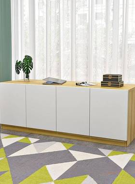 飘窗柜长条地柜可坐实木台储客物阳柜厅收纳柜柜矮柜落CXR地柜