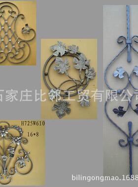 打铁艺大门YWJ锻手配件楼梯花扶门窗装饰组合梯花盘河北工厂