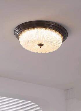 美式吸顶灯卧21067室灯圆形ld古阳台灯过道灯具欧简约复式玄关灯e