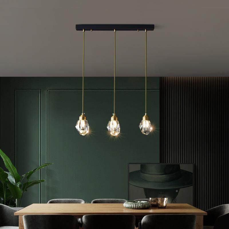 床头吊灯轻奢水晶网卧红20线24年新款929现代简约卧室长小吊灯主