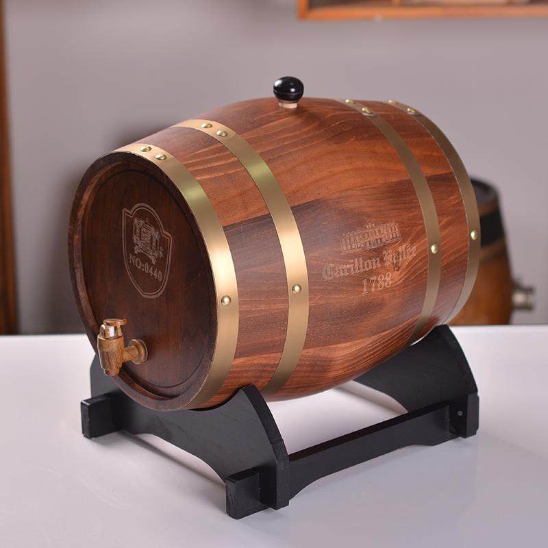 啤酒桶通大容家量木桶装饰摆件酒桶用型用储存桶红酒烧烤店制酒木