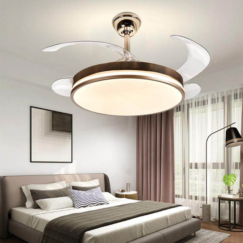 客厅餐928厅豪用华吊扇隐形风扇灯家2一体吊灯客厅卧室电4扇灯20