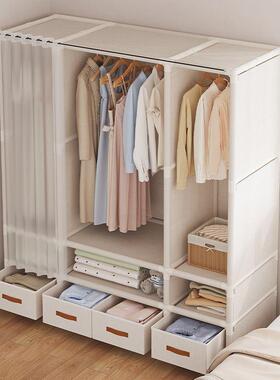 简衣柜室家用卧组装衣柜XEM结实耐用款出租房尘屋衣橱柜防经易济