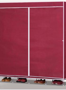 侧现代简约收纳纺布拉加大色衣柜防尘棕无色多28165衣柜